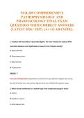 NUR 209 Exam Compilations with Complete & Verified Solutions