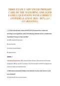 NR601 EXAM 2&colon; ADVANCED PRIMARY&NewLine;CARE OF THE MATURING AND AGED&NewLine;FAMILY QUESTIONS WITH CORRECT&NewLine;ANSWERS &lpar;LATEST 2026 &sol; 2027&rpar;&comma; &lpar;A&plus;&NewLine;GUARANTEE&rpar;&period;