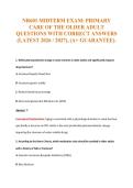 NR601 Exam Compilations with Complete & Verified Solutions