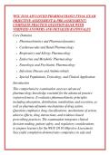 WGU D116 ADVANCED PHARMACOLOGY FINAL EXAM &NewLine;OBJECTIVE ASSESSMENT & PRE-ASSESSMENT &vert; &NewLine;COMPLETE PRACTICE QUESTION BANK WITH &NewLine;VERIFIED ANSWERS AND DETAILED RATIONALES