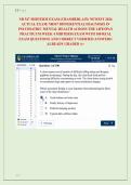 NR 547 MIDTERM EXAM &lpar;CHAMBERLAIN&rpar; NEWEST 2026 &NewLine;ACTUAL EXAM&vert; NR547 DIFFERENTIAL DIAGNOSIS IN &NewLine;PSYCHIATRIC MENTAL HEALTH ACROSS THE LIFESPAN &NewLine;PRACTICUM WEEK 4 MIDTERM EXAM WITH 100 REAL &NewLine;EXAM QUESTIONS AND CORRECT VERIFIED ANSWERS&sol; &NewLine;ALREADY GRADED A&plus; 
