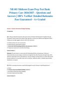 NR 601 Midterm Exam Prep Test Bank Primary Care 2026&sol;2027 &ndash; Questions and Answers &vert; 100&percnt; Verified &vert; Detailed Rationales &ndash; Pass Guaranteed &ndash; A&plus; Graded&NewLine;