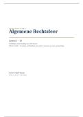 Samenvatting Algemene Rechtsleer &vert; UGent &vert; 2025&sol;2026