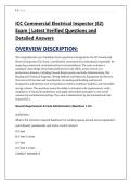 ICC Commercial Electrical Inspector &lpar;E2&rpar; &NewLine;Exam &vert; Latest Verified Questions and &NewLine;Detailed Answers 