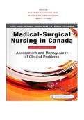 TEST BANK Lewis's Medical Surgical Nursing in Canada&comma; 4th Edition by Jane Tyerman&comma; Shelley Cobbett Chapters 1 - 72&vert;9780323791571&vert; Complete Practice Questions with Answers