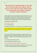 NRSG 3420 EXAM 1 &lpar;NORTHEASTERN&rpar; LATEST 2026&sol; &NewLine;2027 TEST BANK&vert; NRSG 3420 NURSING CARE OF &NewLine;ADULTS 2 EXAM 1 REVIEW WITH COMPLETE REAL &NewLine;EXAM QUESTIONS AND CORRECT VERIFIED &NewLine;ANSWERS&sol; ALREADY GRADED A&plus; 
