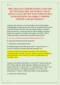NRSG 3420 EXAM 3 &lpar;NORTHEASTERN&rpar; LATEST 2026&sol; &NewLine;2027 TEST BANK&vert; NRSG 3420 NURSING CARE OF &NewLine;ADULTS 2 EXAM 3 REVIEW WITH COMPLETE REAL &NewLine;EXAM QUESTIONS AND CORRECT VERIFIED &NewLine;ANSWERS&sol; ALREADY GRADED A&plus; 