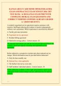 KANSAS ADULT CARE HOME OPERATOR &lpar;ACHO&rpar; &NewLine;EXAM AND PRACTICE EXAM NEWEST 2026&sol; 2027 &NewLine;TEST BANK &sol; ACHO KANSAS EXAM PREP WITH &NewLine;COMPLETE 300 REAL EXAM QUESTIONS AND &NewLine;CORRECT VERIFIED ANSWERS&sol; ALREADY GRADED &NewLine;A&plus; &lpar;MOST RECENT&excl;&excl;&rpar; 