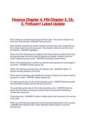 Finance Chapter 4&comma; FIN Chapter 3&comma; Ch&period; 2&comma; FinExam1 Latest Update