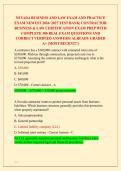 NEVADA BUSINESS AND LAW EXAM AND PRACTICE &NewLine;EXAM NEWEST 2026&sol; 2027 TEST BANK&vert; CONTRACTOR &NewLine;BUSINESS & LAW CERTIFICATION EXAM PREP WITH &NewLine;COMPLETE 300 REAL EXAM QUESTIONS AND &NewLine;CORRECT VERIFIED ANSWERS&sol; ALREADY GRADED &NewLine;A&plus; &lpar;MOST RECENT&excl;&excl;&rpar; 