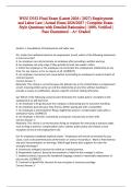WGU D352 Final Exam &lpar;Latest 2026 &sol; 2027&rpar; Employment and Labor Law &vert; Actual Exam 2026&sol;2027 &vert; Complete Exam-Style Questions with Detailed Rationales &vert; 100&percnt; Verified &vert; Pass Guaranteed &ndash; A&plus; Graded