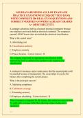 LOUISIANA BUSINESS AND LAW EXAM AND &NewLine;PRACTICE EXAM NEWEST 2026&sol;2027 TEST BANK &NewLine;WITH COMPLETE 300 REAL EXAM QUESTIONS AND &NewLine;CORRECT VERIFIED ANSWERS&sol; ALREADY GRADED &NewLine;A&plus; &lpar;MOST RECENT&excl;&excl;&rpar; 