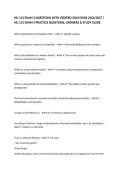 NU 131 EXAM 3 QUESTIONS WITH VERIFIED SOLUTIONS 2026&sol;2027 &vert; NU 131 EXAM 3 PRACTICE QUESTIONS&comma; ANSWERS & STUDY GUIDE