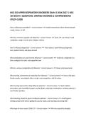 NSG 350 UPPER RESPIRATORY DISORDERS EXAM 3 2026&sol;2027 &vert; NSG 350 EXAM 3 QUESTIONS&comma; VERIFIED ANSWERS & COMPREHENSIVE STUDY GUIDE