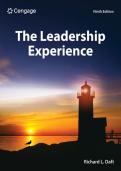 Test bank for The Leadership Experience&comma; 9th Edition Richard L&period; Daft