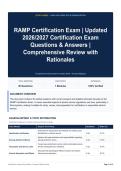 RAMP Certification Exam - Updated 2026&sol;2027 Certification Exam Questions & Answers - Comprehensive Review with Rationales