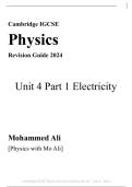 IGCSE Physics Summary Notes &vert; Key Formulas&comma; Definitions&comma; Derivations & Worked Examples