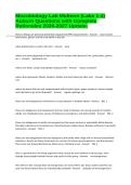 Microbiology Lab Midterm &lpar;Labs 1-4&rpar; Auburn Questions with Complete Rationales 2026-2027 Update&period;&NewLine;&NewLine;