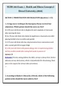 NURS 320 Exam 1 &lpar;PDF&rpar; &vert; &lpar;2026&rpar; Health & Illness Questions &vert; Nursing Concepts