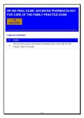 NR566 Final Exam &lpar;PDF&rpar; &vert; &lpar;2026&rpar; Advanced Pharmacology Questions &vert; Family Practice