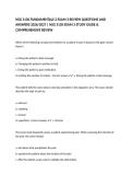 NSG 3130 FUNDAMENTALS 2 EXAM 3 REVIEW QUESTIONS AND ANSWERS 2026&sol;2027 &vert; NSG 3130 EXAM 3 STUDY GUIDE & COMPREHENSIVE REVIEW
