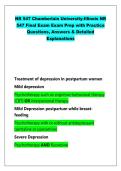 NR 547 Final Exam Prep&colon; Chamberlain University PMHNP Study Guide &vert; 150&plus; Comprehensive Practice Questions&comma; Answers & Detailed Explanations