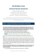 NR509 MIDTERM ACTUAL EXAM 2026&sol;2027 &vert; Advanced Physical Assessment &vert; Questions & Verified Answers &vert; Chamberlain &vert; Pass Guaranteed - A&plus; Graded&NewLine;&NewLine;