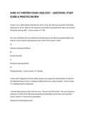 NURS 317 MIDTERM EXAM 2026&sol;2027 &ndash; QUESTIONS&comma; STUDY GUIDE & PRACTICE REVIEW