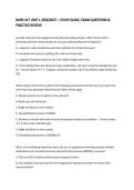 NURS 317 UNIT 1 2026&sol;2027 &ndash; STUDY GUIDE&comma; EXAM QUESTIONS & PRACTICE REVIEW