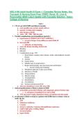 NSG 4100 Adult Health III Exam 1 &vert; Complete Review Notes&comma; Key&NewLine;Concepts & Nursing Exam Prep &vert; ESRD&comma; Renal&comma; GI&comma; Liver &&NewLine;Pancreatitis &vert;2026 Latest Update with Complete Solution - Galen&NewLine;College of Nursing