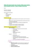 NSG 4100 Adult Health Unit 3 Outline &vert;2026 Latest Update&NewLine;with Complete Solution - Galen College of Nursing