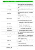 MGMT 311 &lpar;TAMU&rpar; Exam 1 Test Questions and Answers Rated A