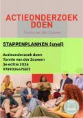 Handige stappenplannen uit Actieonderzoek doen - Tonnie van der Zouwen - 3e editie 2026 - 9789024475513