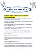NHA CPT EXAMS SCRIPT ALL ANSWERS AND QUESTIONS SET A&period;pdf