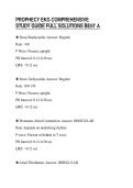 PROPHECY EKG COMPREHENSIVE&NewLine;STUDY GUIDE FULL SOLUTIONS BEST A