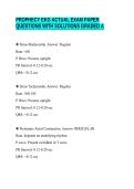 PROPHECY EKG ACTUAL EXAM PAPER&NewLine;QUESTIONS WITH SOLUTIONS GRADED A