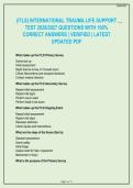 ITLS International Trauma Life Support Exam 2026&sol;2027 &vert; 100&percnt; Verified Questions & Answers with Detailed Rationales &vert; Latest Updated PDF &vert; Instant Download