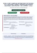 ECON 41 Unit 5 Sampling Distributions Test Review &vert; Full Questions&comma; Correct Answers and Worked Solutions &vert; 2026&sol;27 Updated &vert; 100&percnt; Correct - UCLA
