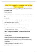 POLS 2312 Little UTA Questions with Verified&NewLine;Correct Answers