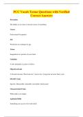 PCC Vocab Terms Questions with Verified&NewLine;Correct Answers
