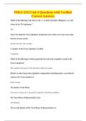 POLS 2312 Unit 4 Questions with Verified&NewLine;Correct Answers