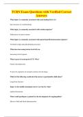 TCRN Exam Questions with Verified Correct&NewLine;Answers