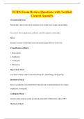 TCRN Exam Review Questions with Verified&NewLine;Correct Answers