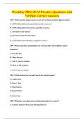 Workday PRO HCM Practice Questions with&NewLine;Verified Correct Answers