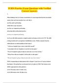 TCRN Practice Exam Questions with Verified&NewLine;Correct Answers