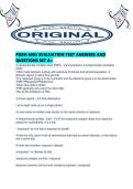 PUBH 6003 EVALUATION TEST ANSWERS AND QUESTIONS SET A&period;pd