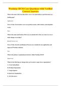 Workday HCM Core Questions with Verified&NewLine;Correct Answers
