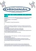 PUBH 6003 TEST PAPER ANSWERS AND QUESTIONS SET A&period;pdf