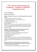 TCCC Tactical Combat Casualty Care &NewLine;Certification &ndash; Academic Year 2026&sol;2027 &ndash; &NewLine;Comprehensive Exam 