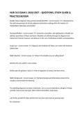 NUR 313 EXAM 1 2026&sol;2027 &ndash; QUESTIONS&comma; STUDY GUIDE & PRACTICE REVIEW